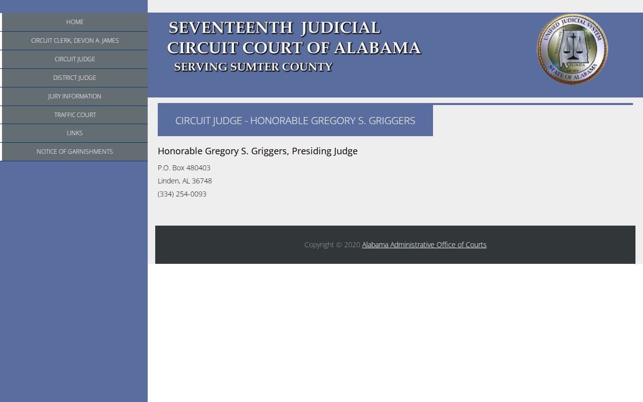 Sumter County Circuit Clerk records for Circuit Court proceedings