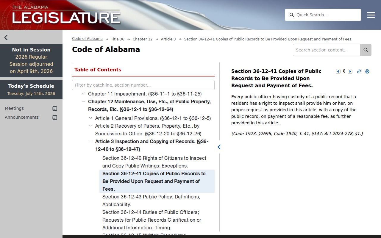 Sumter County court record copying statute