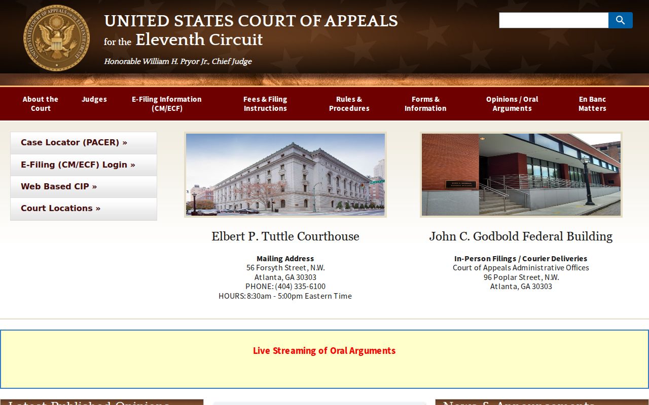Eleventh Circuit federal appeals for Sumter County cases