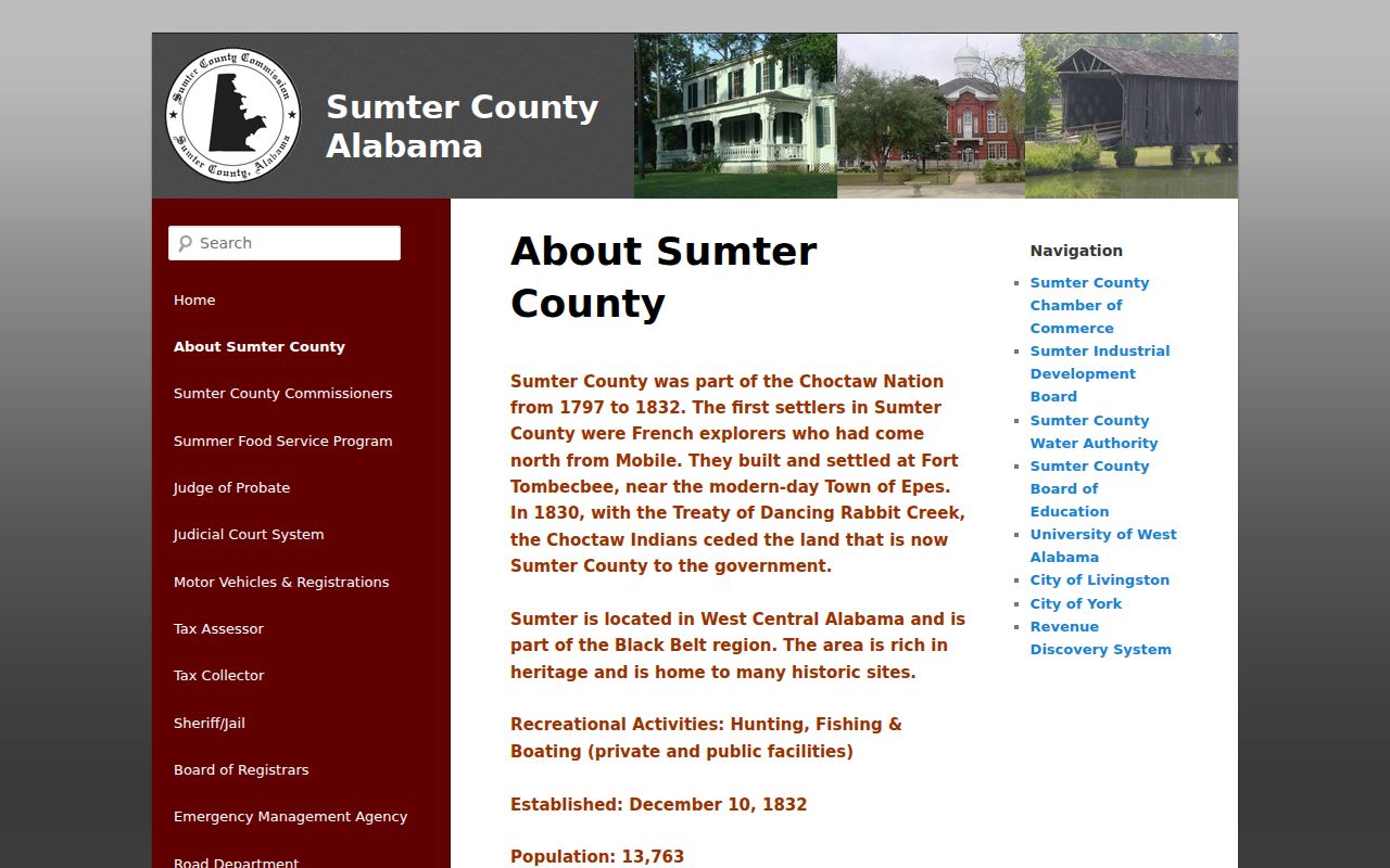 Sumter County Alabama background for local court records