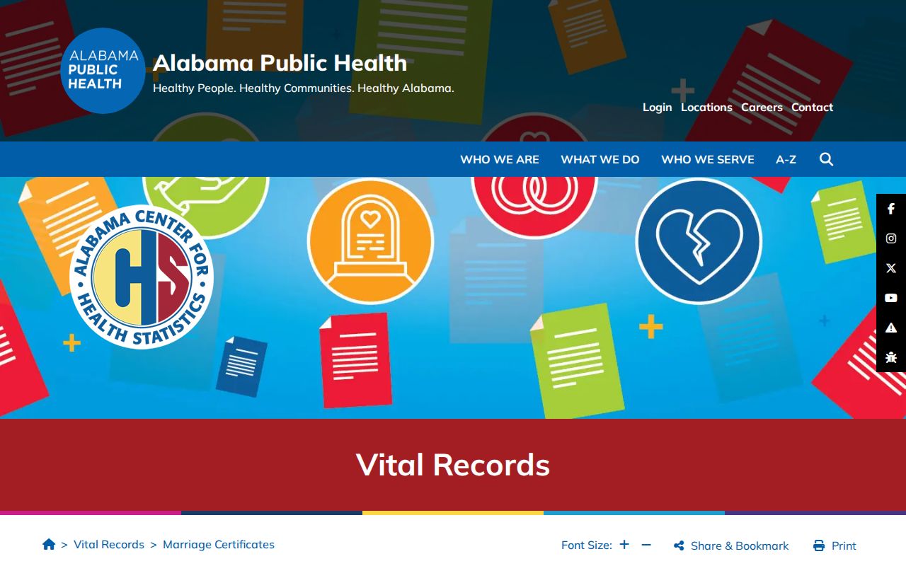 Sumter County marriage records information from Alabama Public Health