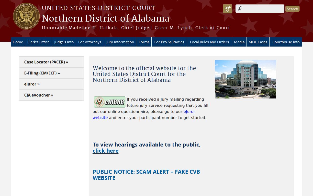 Northern District federal court separate from Sumter County Probate Court