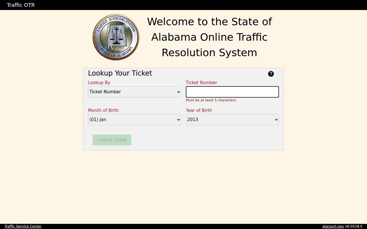 Sumter County traffic court records lookup through Online Traffic Resolution